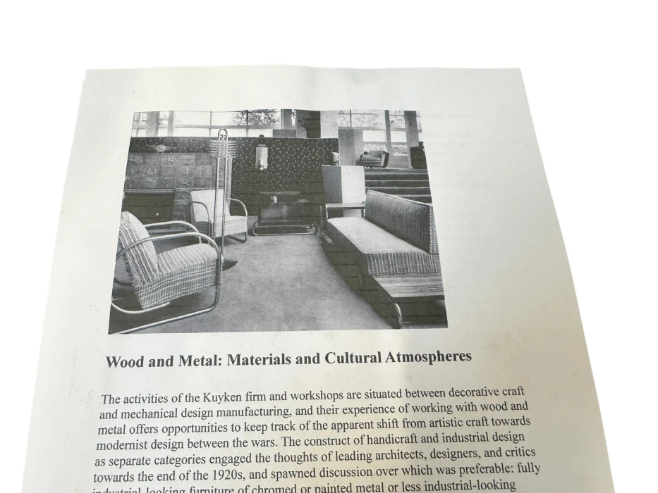 Art Deco Modernist Bauhaus Tubular Steel Lounge Chairs by Frits Kuyken, 1936